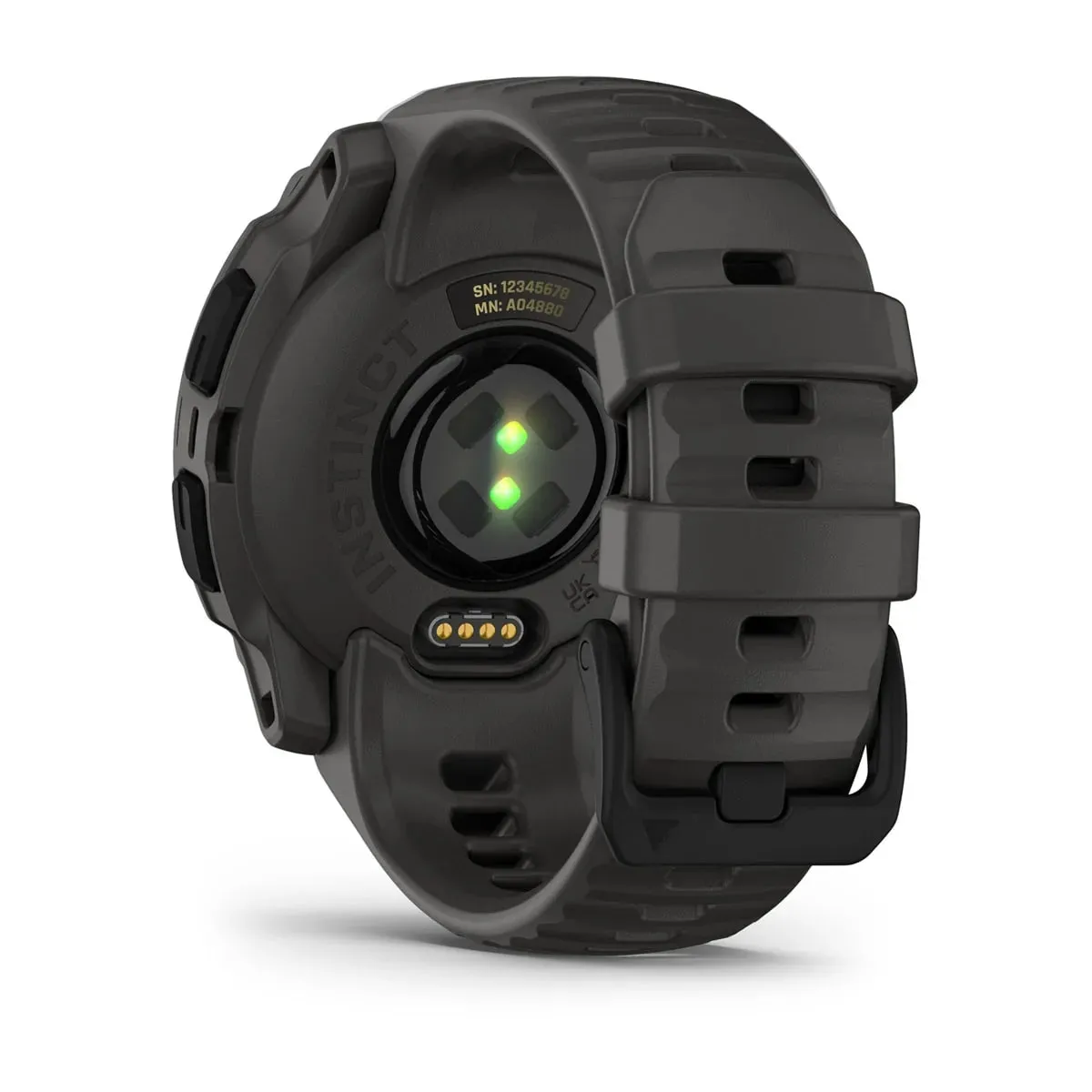 Garmin Instinct E, 40 Mm Black Bezel With Charcoal Band
