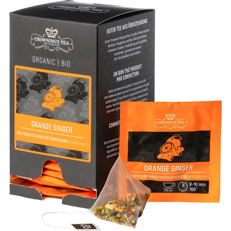 Crowning's Tee Orange Ginger Premium Bio, 2.5 g, 15 Stück
