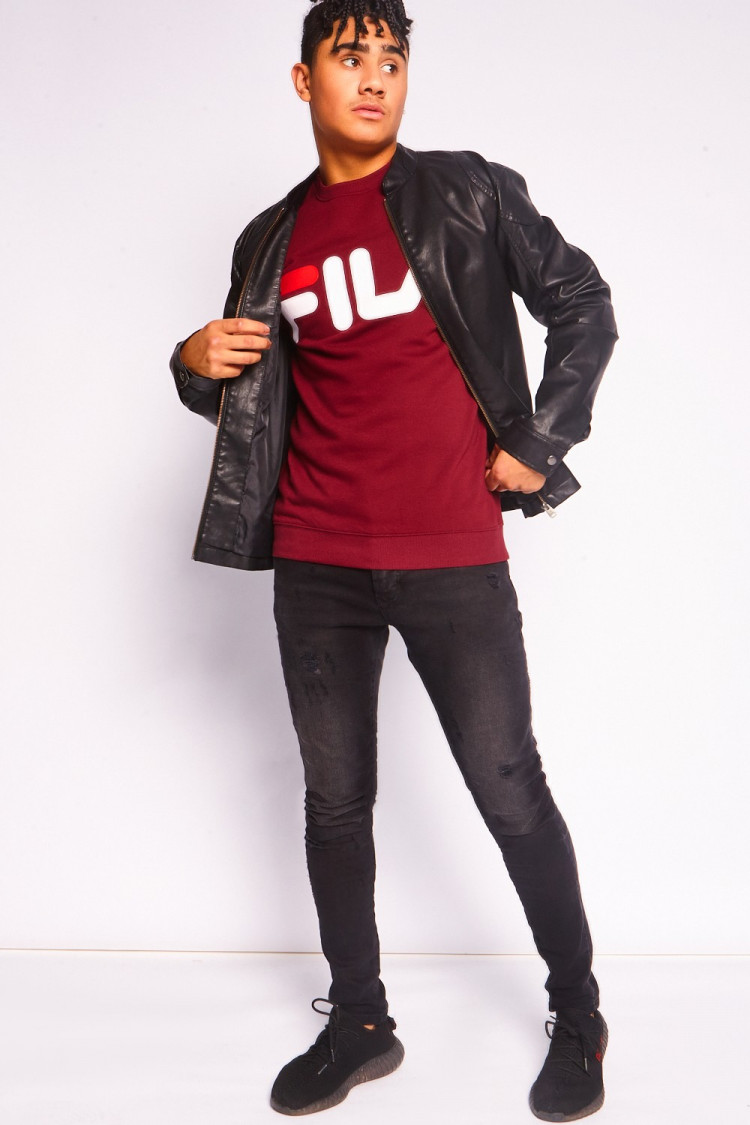 Sweat fila bordeaux /680431