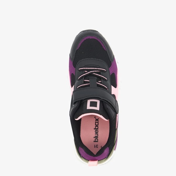 Blue Box meisjes sneakers zwart/paars met airzool