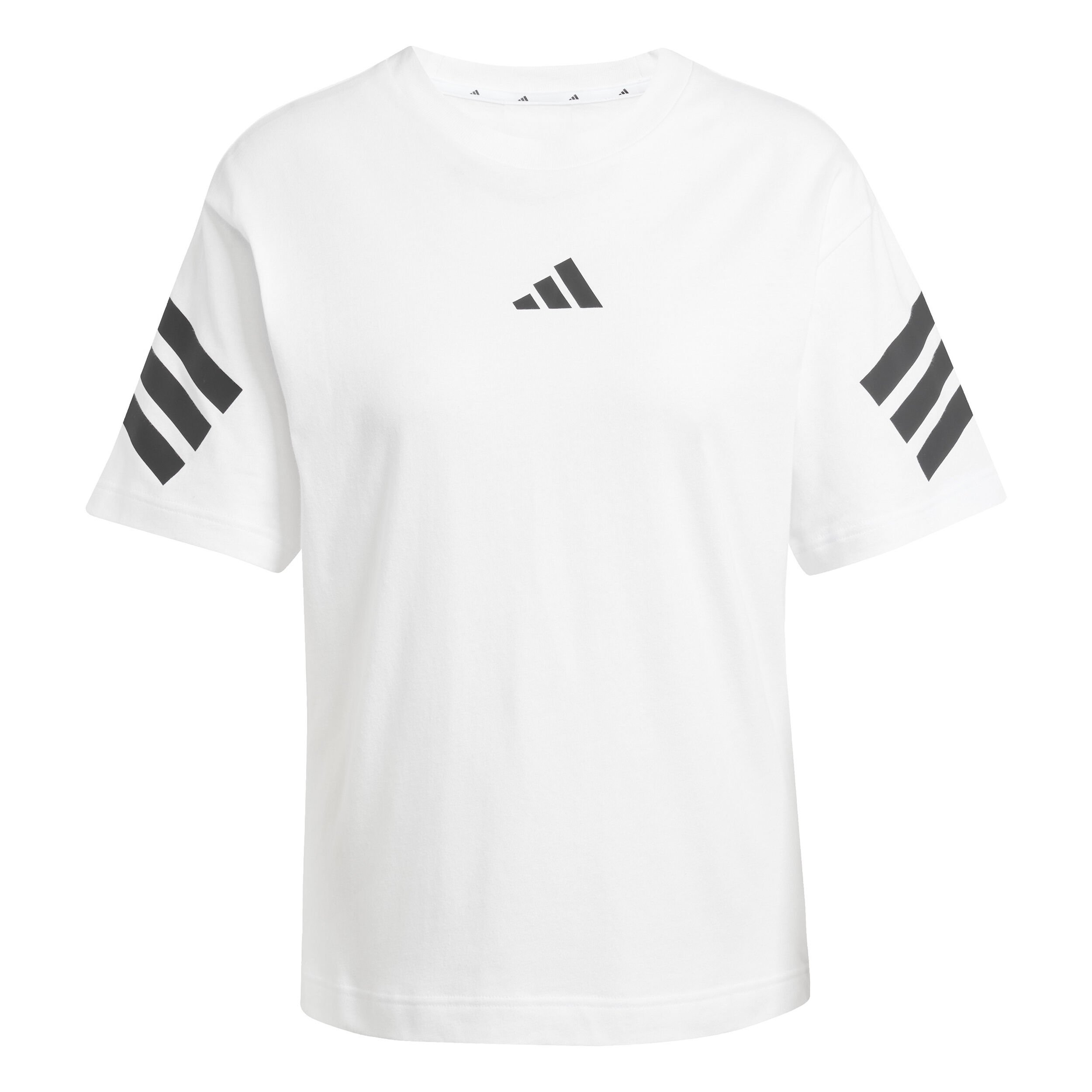 adidas Future Icon 3Stripes T-shirt Femmes - Blanc , Noir