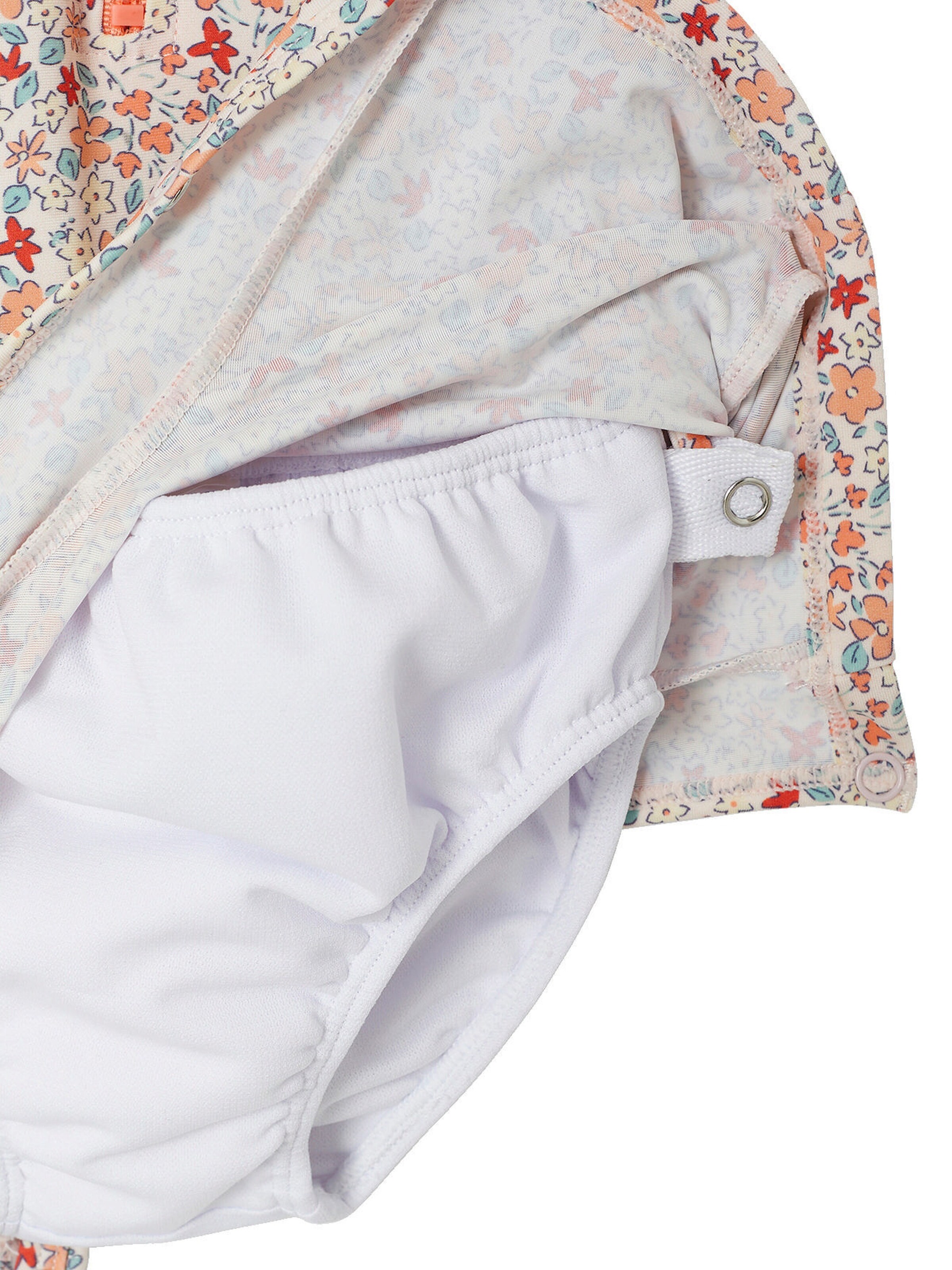 Vertbaudet Baby UV-Overall mit Schwimmwindel koralle