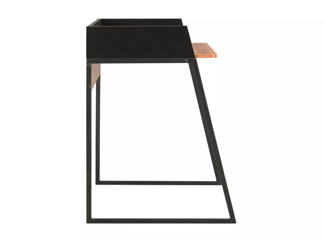 Bureau Noir et marron 90x60x88 cm
