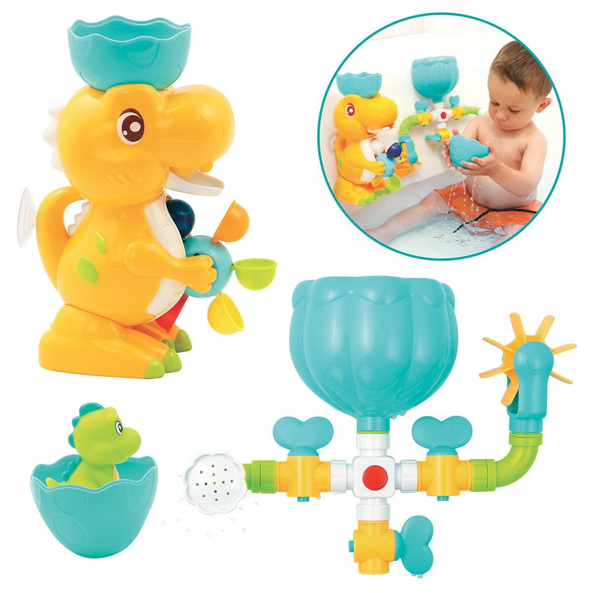 Coffret de bain dino