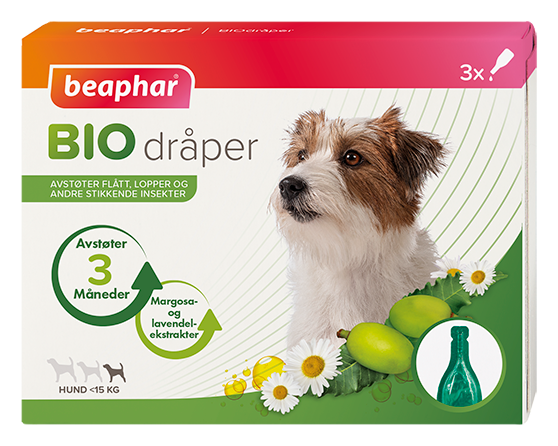 Beaphar Biodråper Spot-On Flått avstøter Liten Hund<br>Flåttmiddel til liten hund