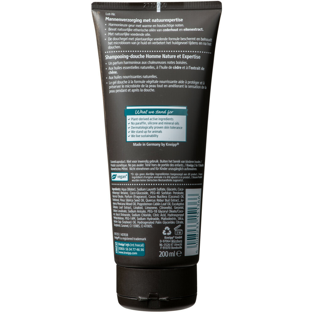 Kneipp Douche Men 2-in-1 Warm Woods200 ml