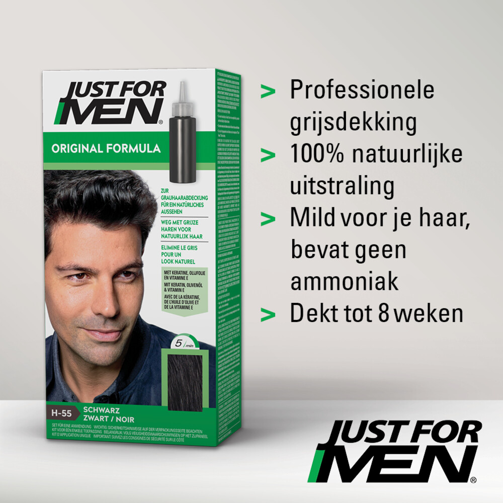 Just for Men Haarkleuring Zwart H551 set