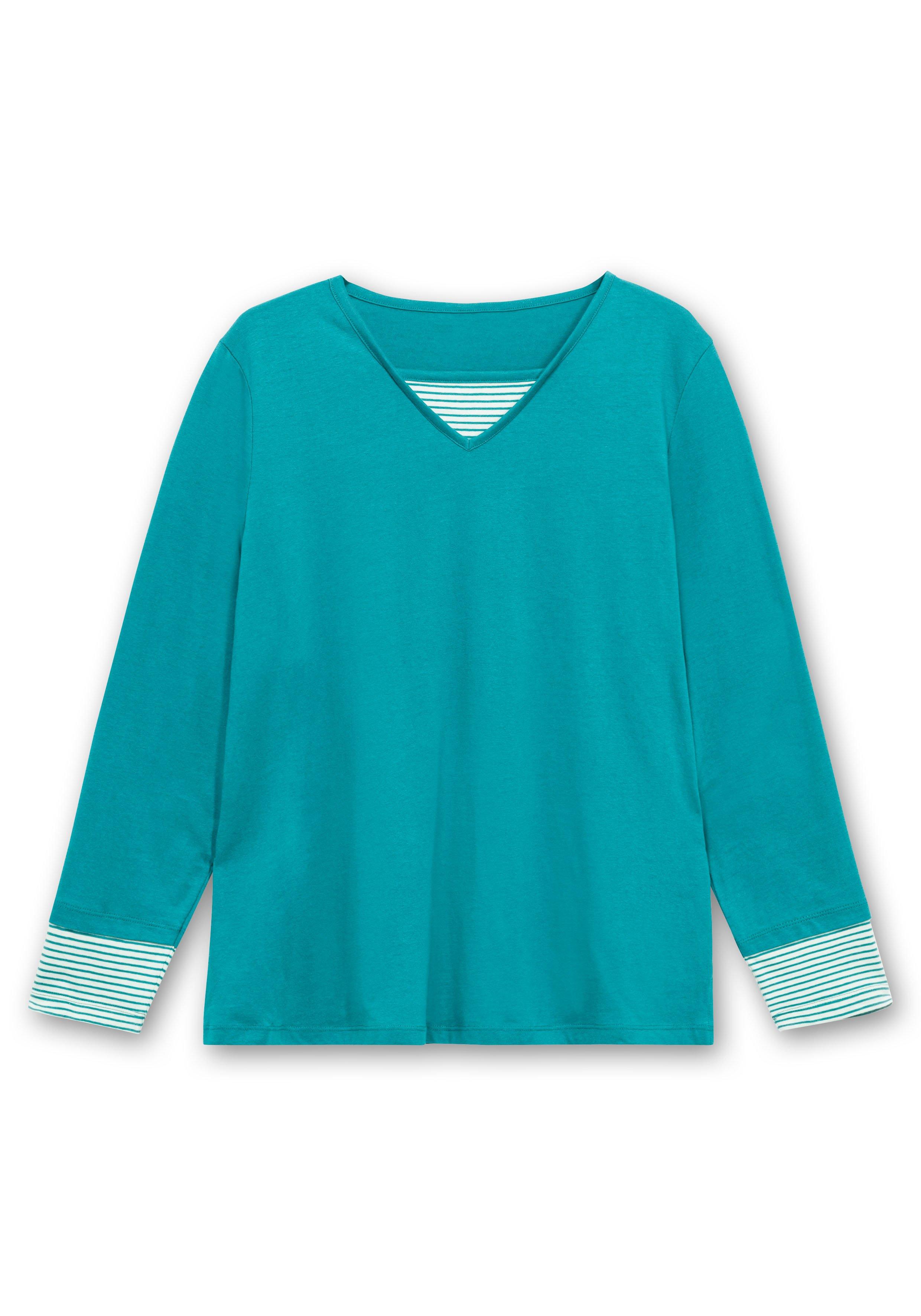 Shirt mit Streifendetails, im Layerlook