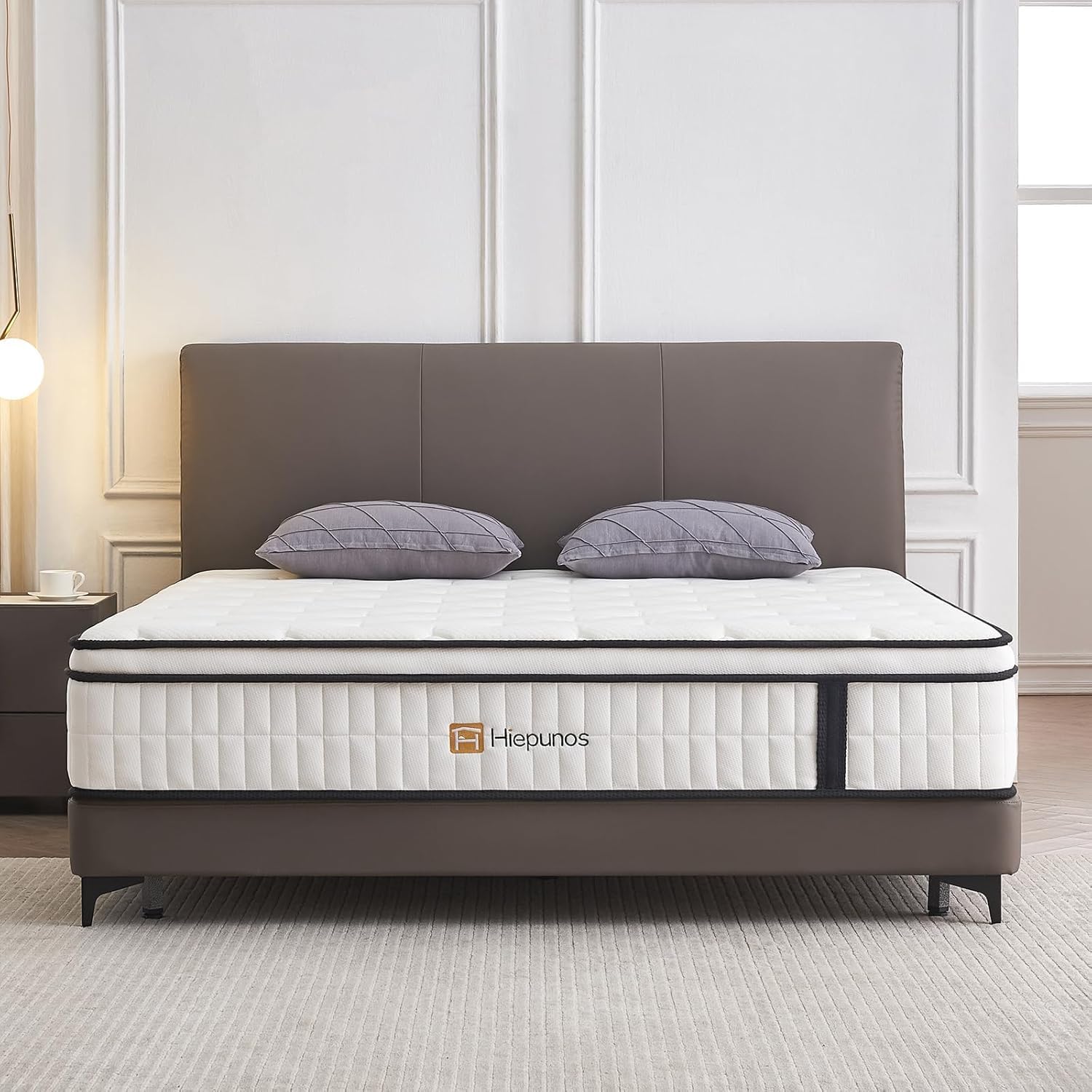 Matratze 140x200 cm Höhe Taschenfederkernmatratze Härtegrad H3,7 Zonen Federkernmatratze Orthopädische mit Comfort Memory-Schaum Schicht, Rückenentlastende