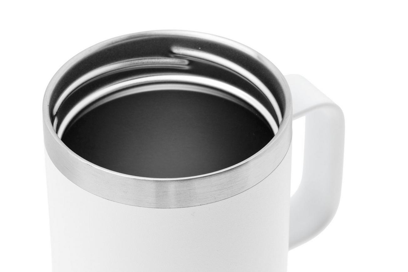 Yeti Rambler Travel Mug 20oz Stronghold Lid, White, thermos reismok met deksel, 591 ml