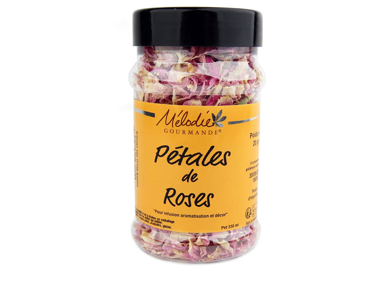 Pétales de rose comestibles - 20 g - Mélodie Gourmande