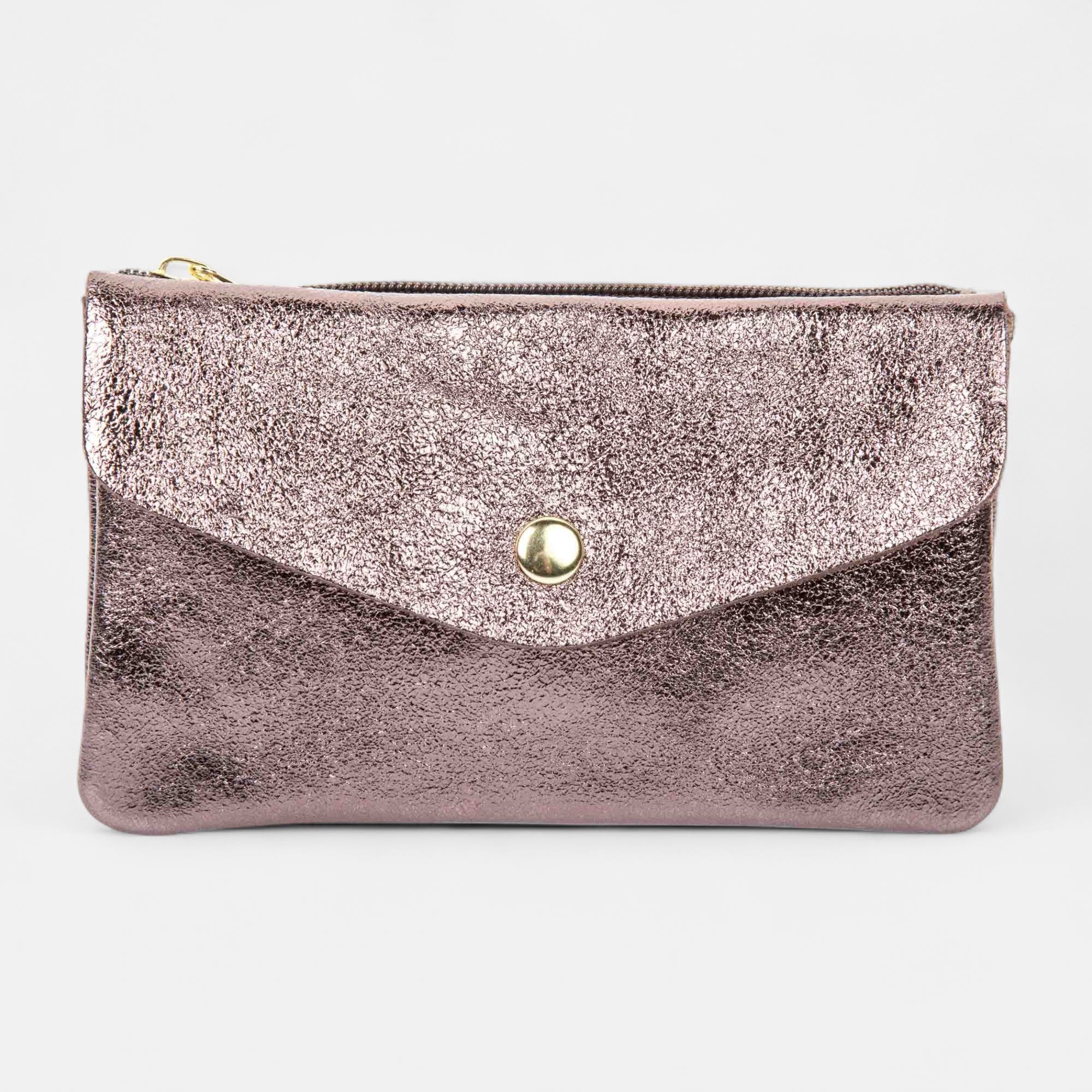 Petite maroquinerie en cuir marron