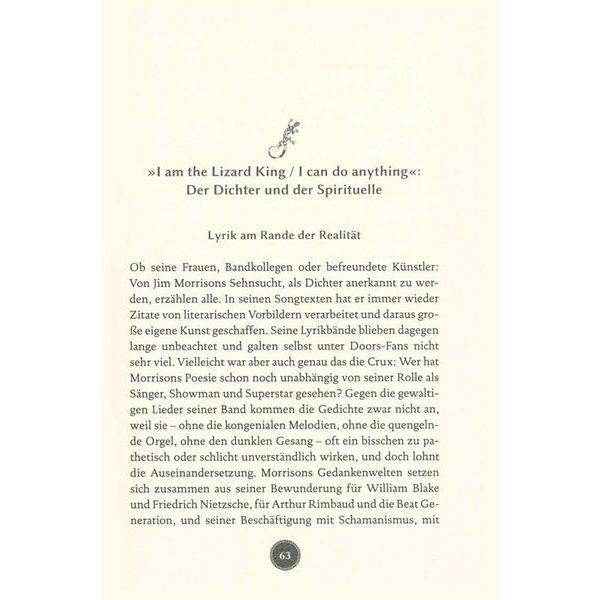Reclam Verlag 100 Seiten Jim Morrison