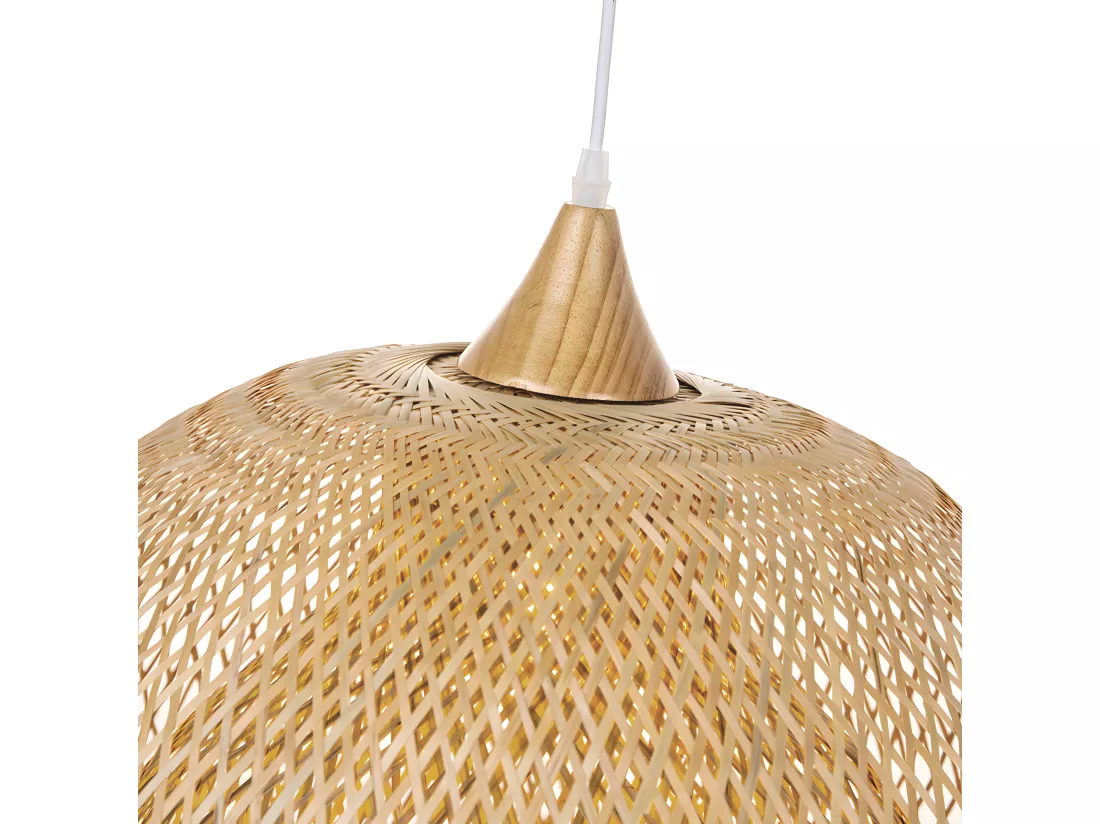 Luminaire suspension en bambou naturel d60 cm x h45 cm
