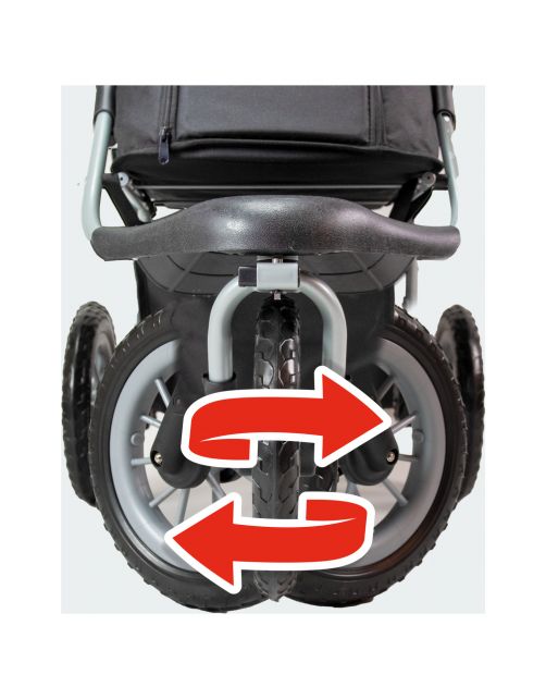 Innopet Hondenbuggy Comfort Efa Eco - Hondentrolley - 96x53x104 cm Zwart Grijs
