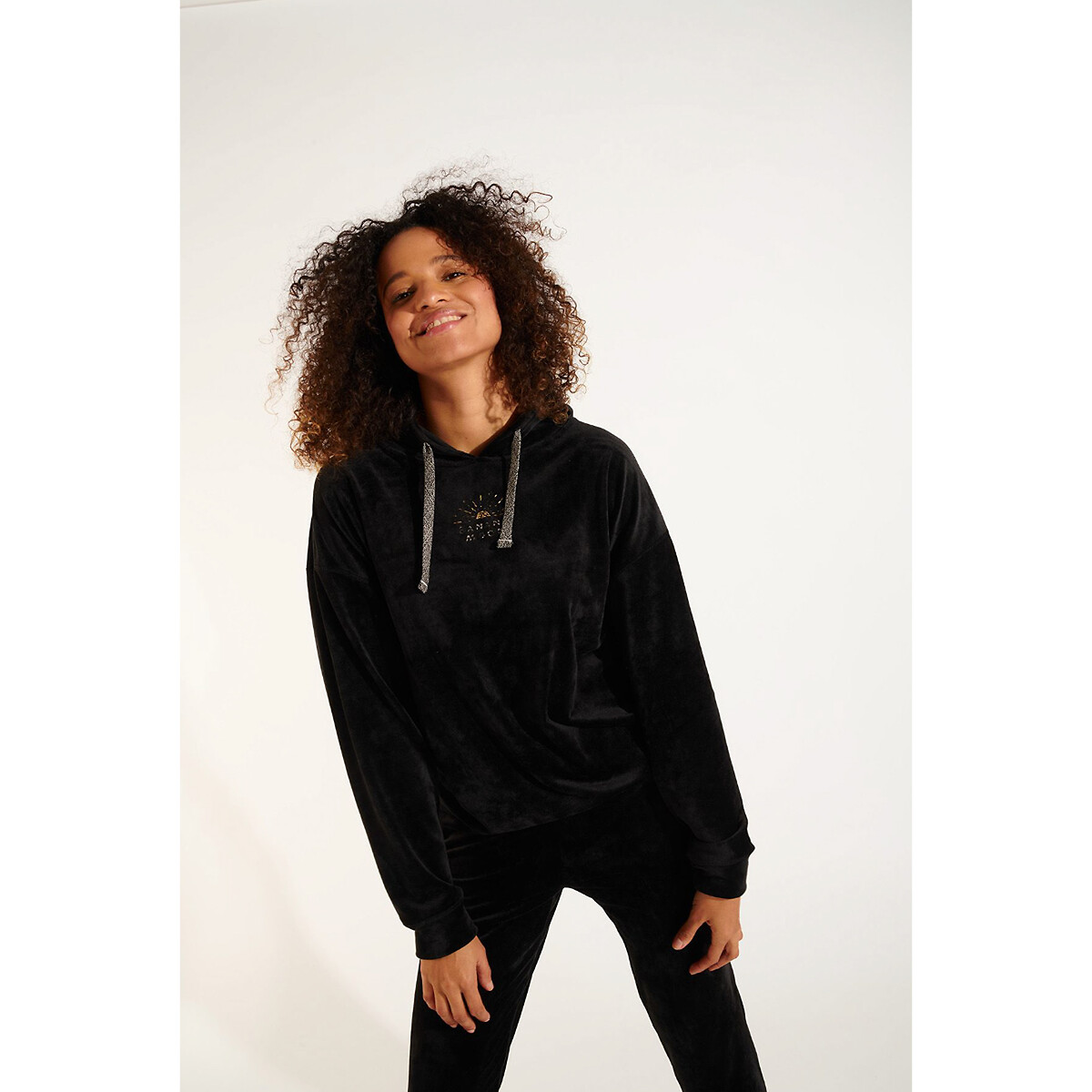 BANANA MOON<br>Suéter oversized em veludo Bradley Sealake