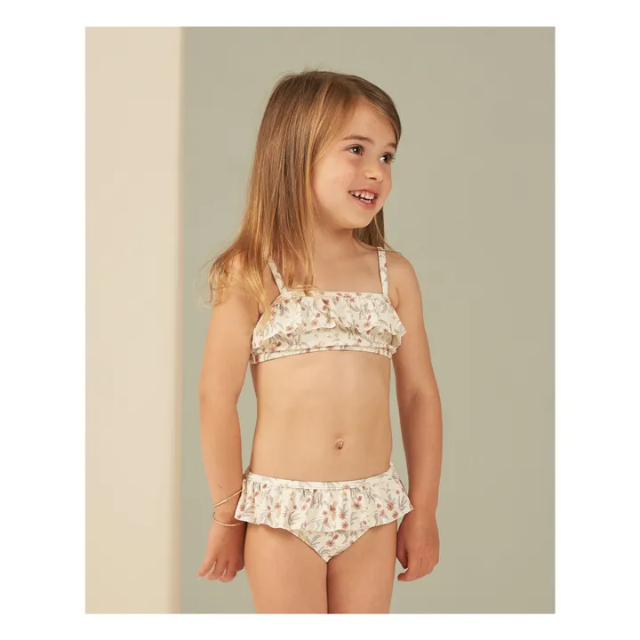 Rylee + Cru Maillot 2 Pièces Parker Fleuri | Ecru