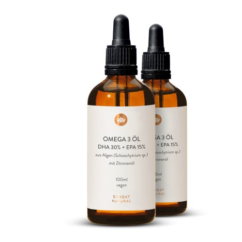 Sunday Natural Products  Omega 3 ÖlDHA 30% + EPA 15%vegan