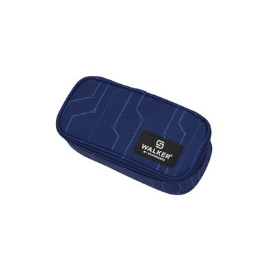 Trousse plumier Walker Campus Evo 2.0 - 1 compartiment - bleu foncé - Carpentras