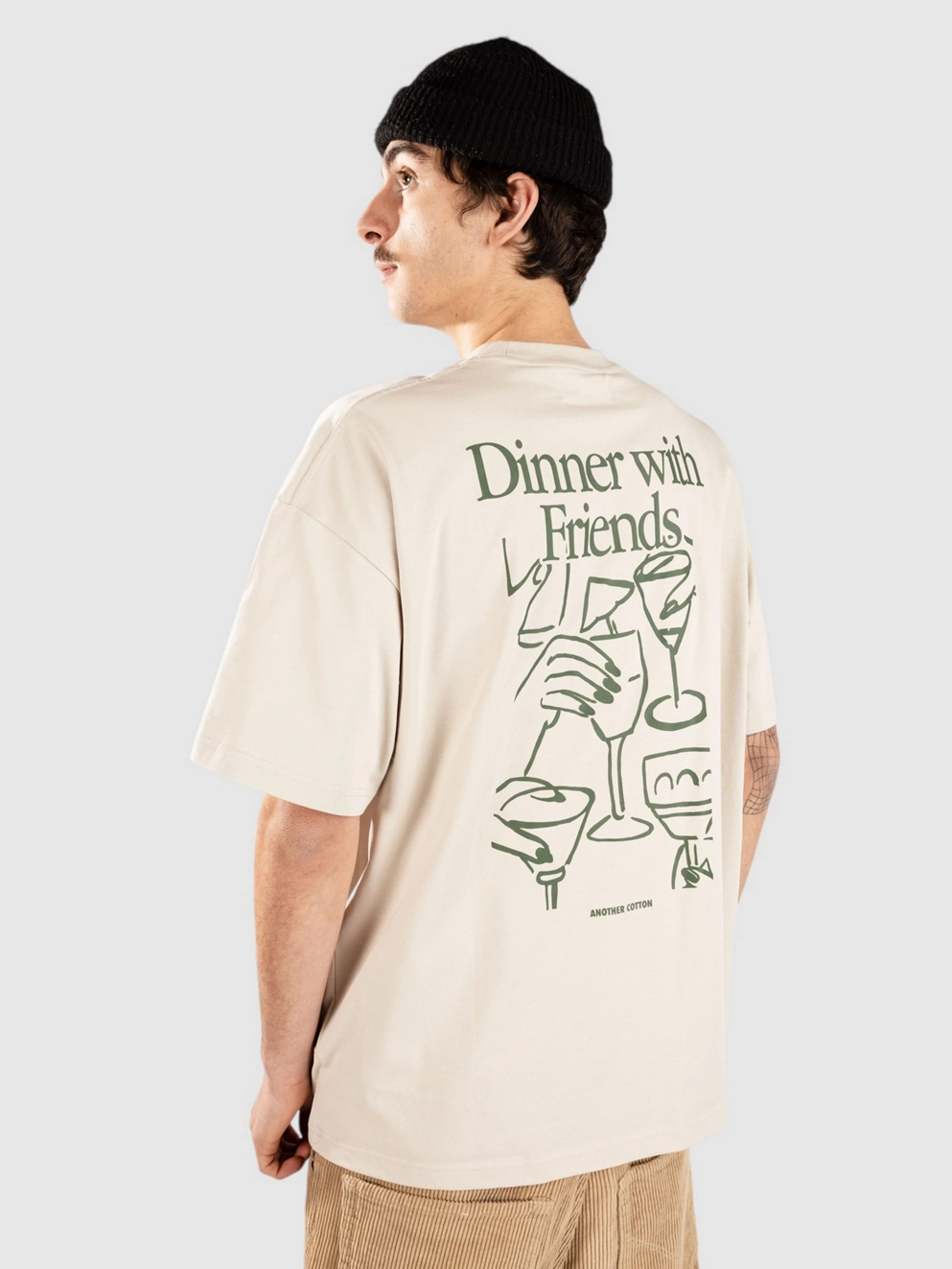 Another Cotton Lab Dinner With Friends T-Shirt off white