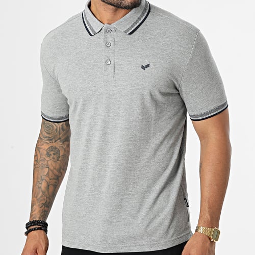 Polo Manches Courtes Rayoc Gris Chiné