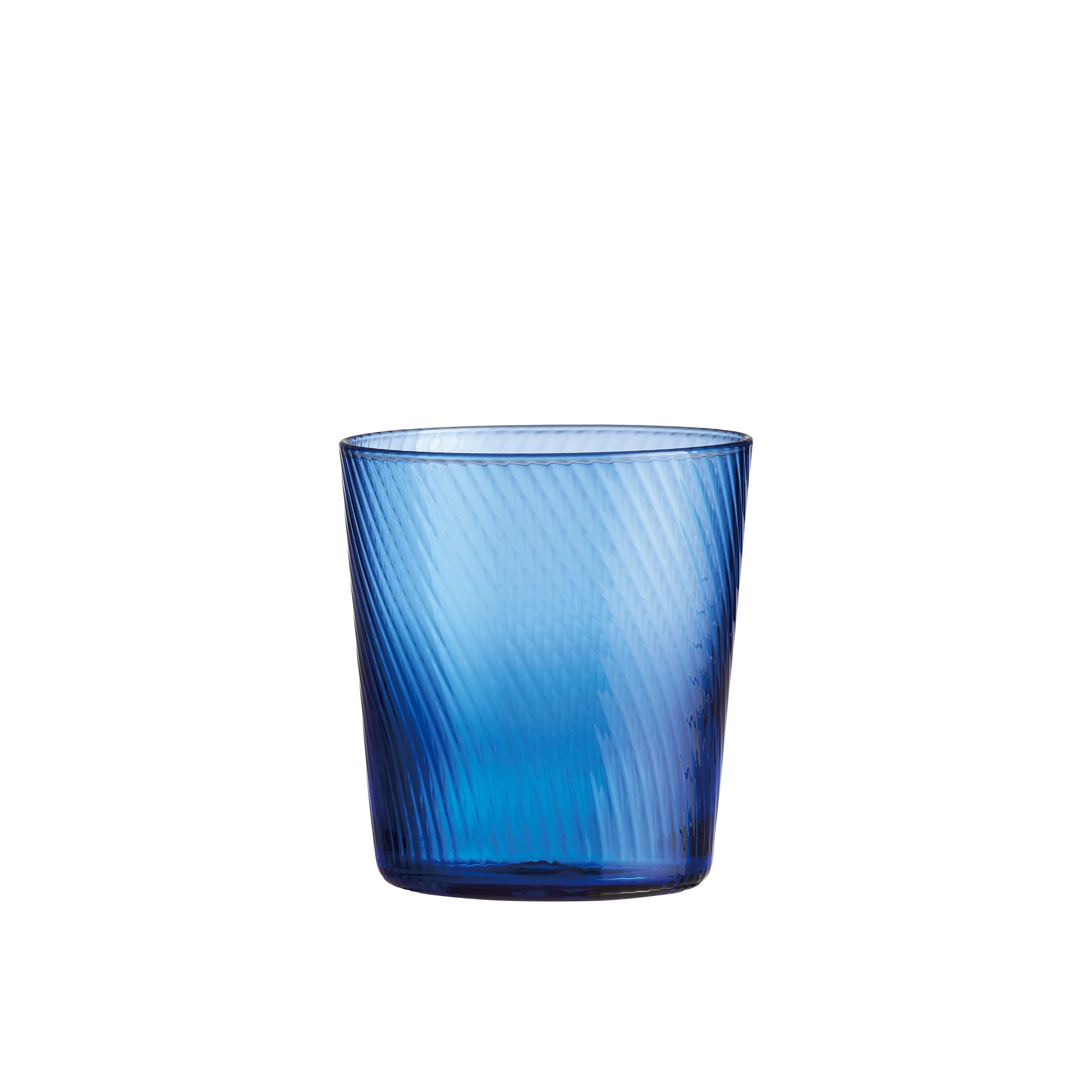 RAW  Unique Swirl Low Water glas, mørkeblå - 30 cl.