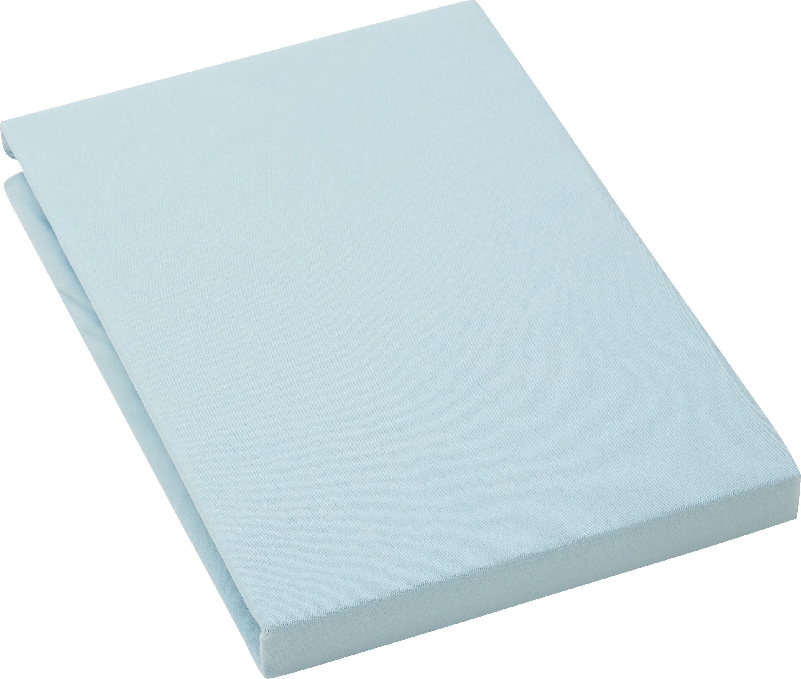 BRAN Jersey-Fixleintuch - Blau / B: 90.0 cm x H: 200.0 cm