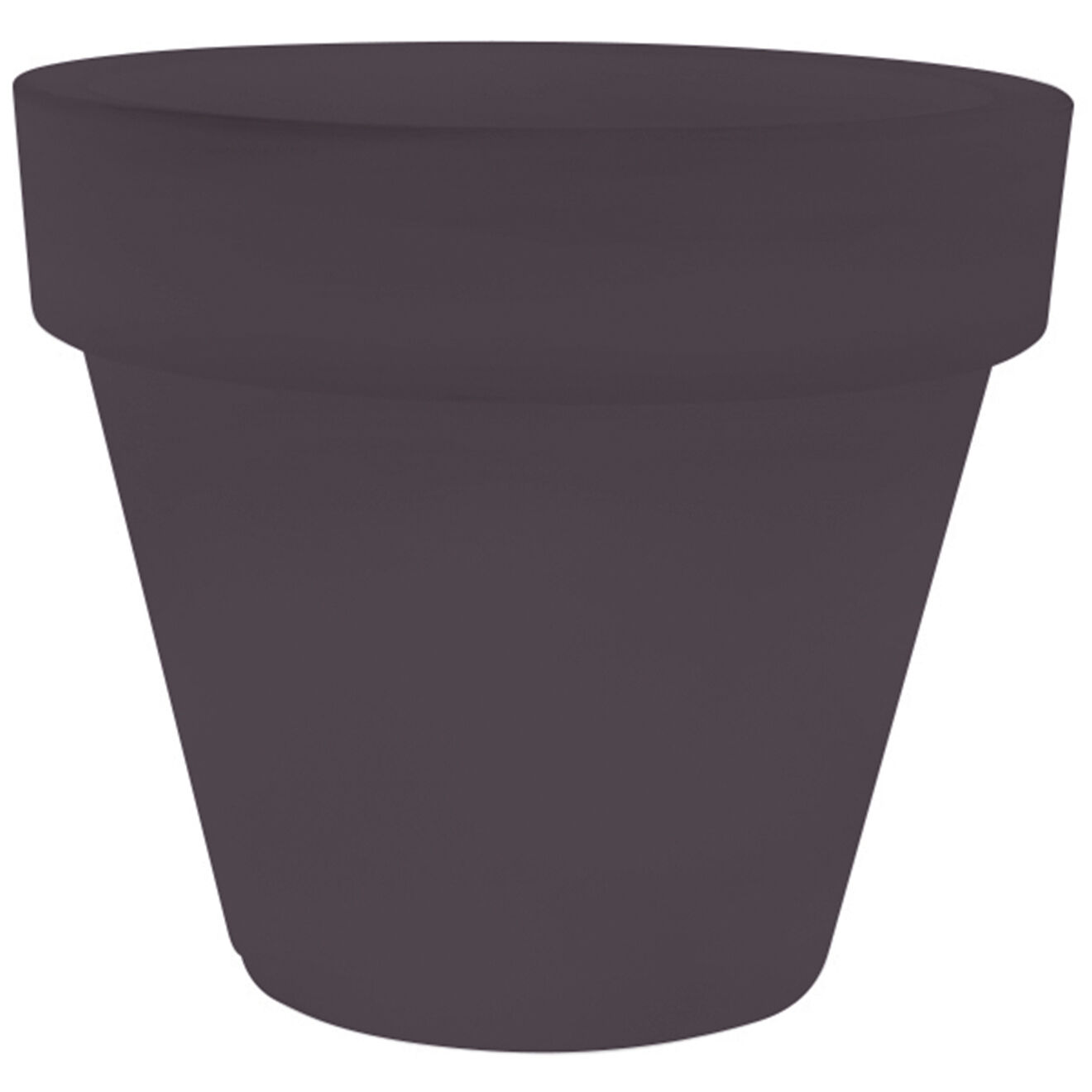 Serralunga Pot bord lisse design par serralunga châtaigne - D.58x50 cm