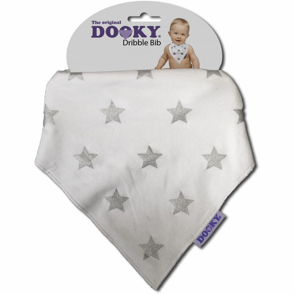 Dooky Dribble Bib slabbetje Silver Star