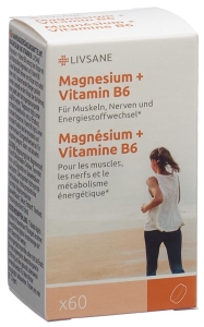 LIVSANE Magnesium + Vitamin B6 Tabletten, 60 Stück