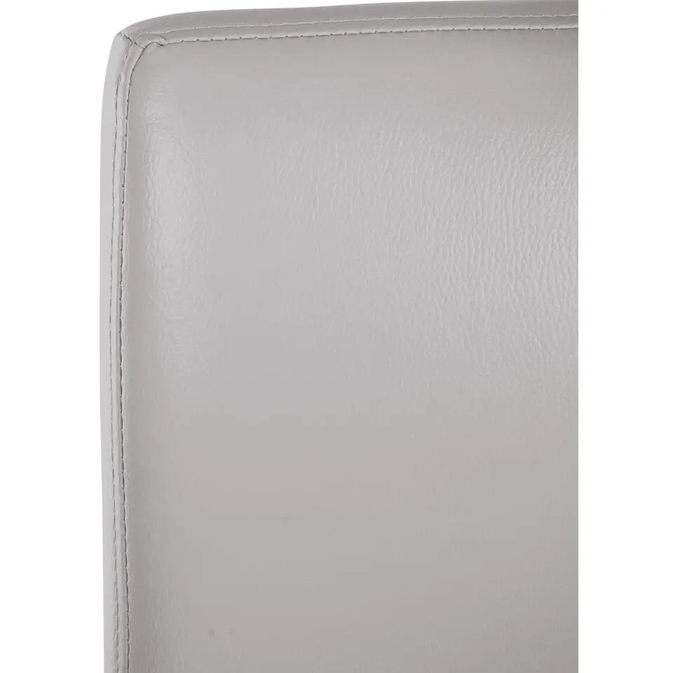 CLP Barkruk Freeport zwart Frame - Kunstleer - wit