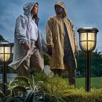 Philips solar wandlamp Linkable Radii zwart met bewegingsensor