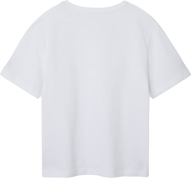 Name It NKMBRODY SS NREG TOP NOOS Bright white/w. black print