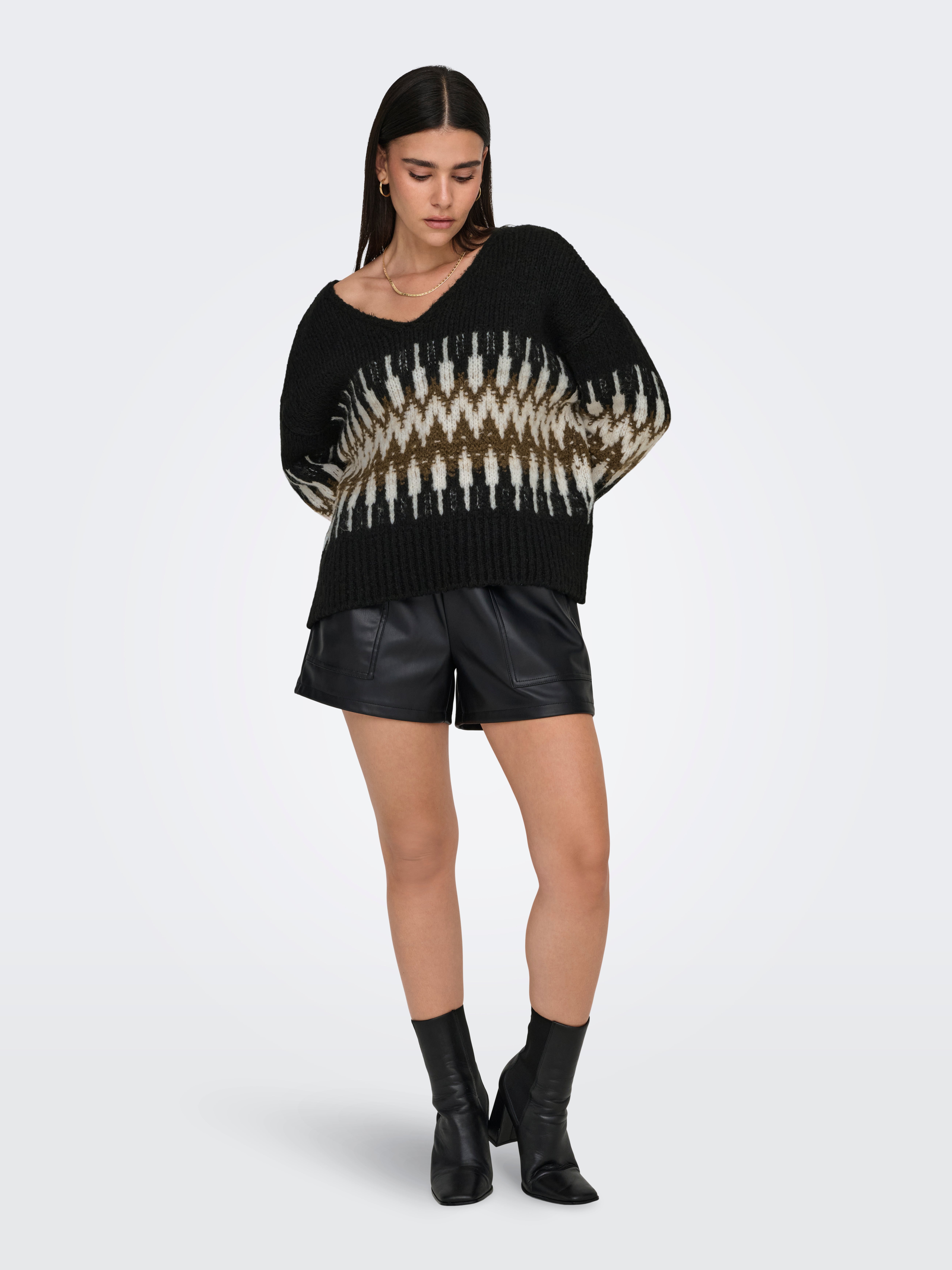 JDYDINEA Strickpullover Black