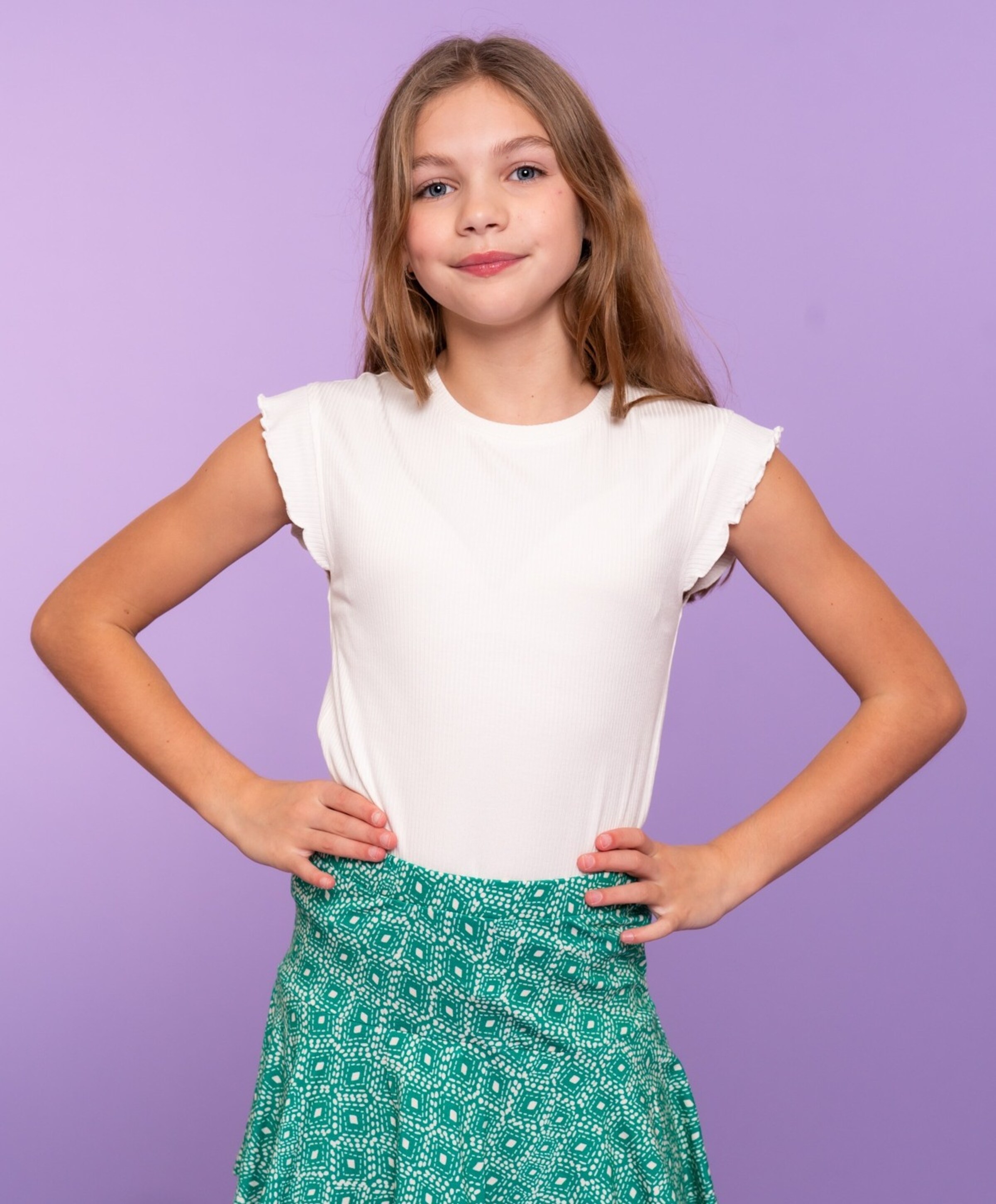 Geisha Meisjes T-shirt ecru