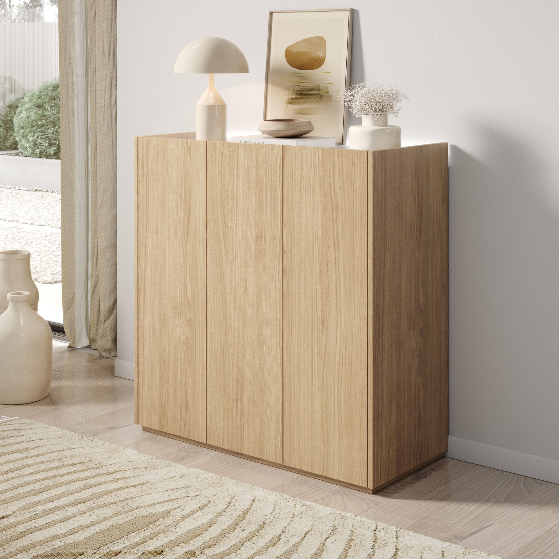 Meubella - Schoenenkast Encore - Eiken - 95 cm