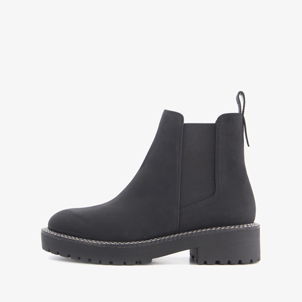 Blue Box lage dames chelsea boots zwart