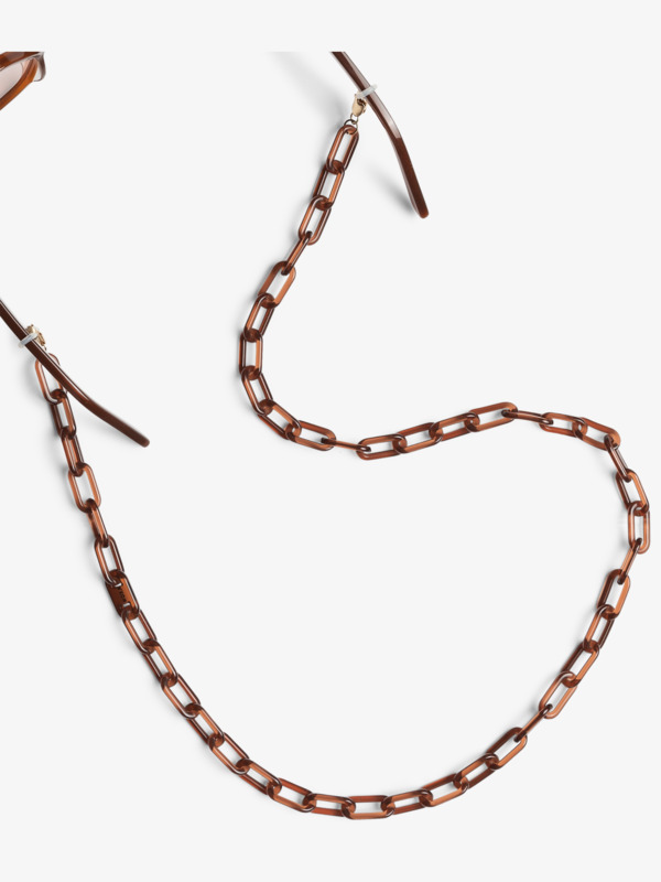 Bio Acetate Cordon pour lunettes Marron Femme