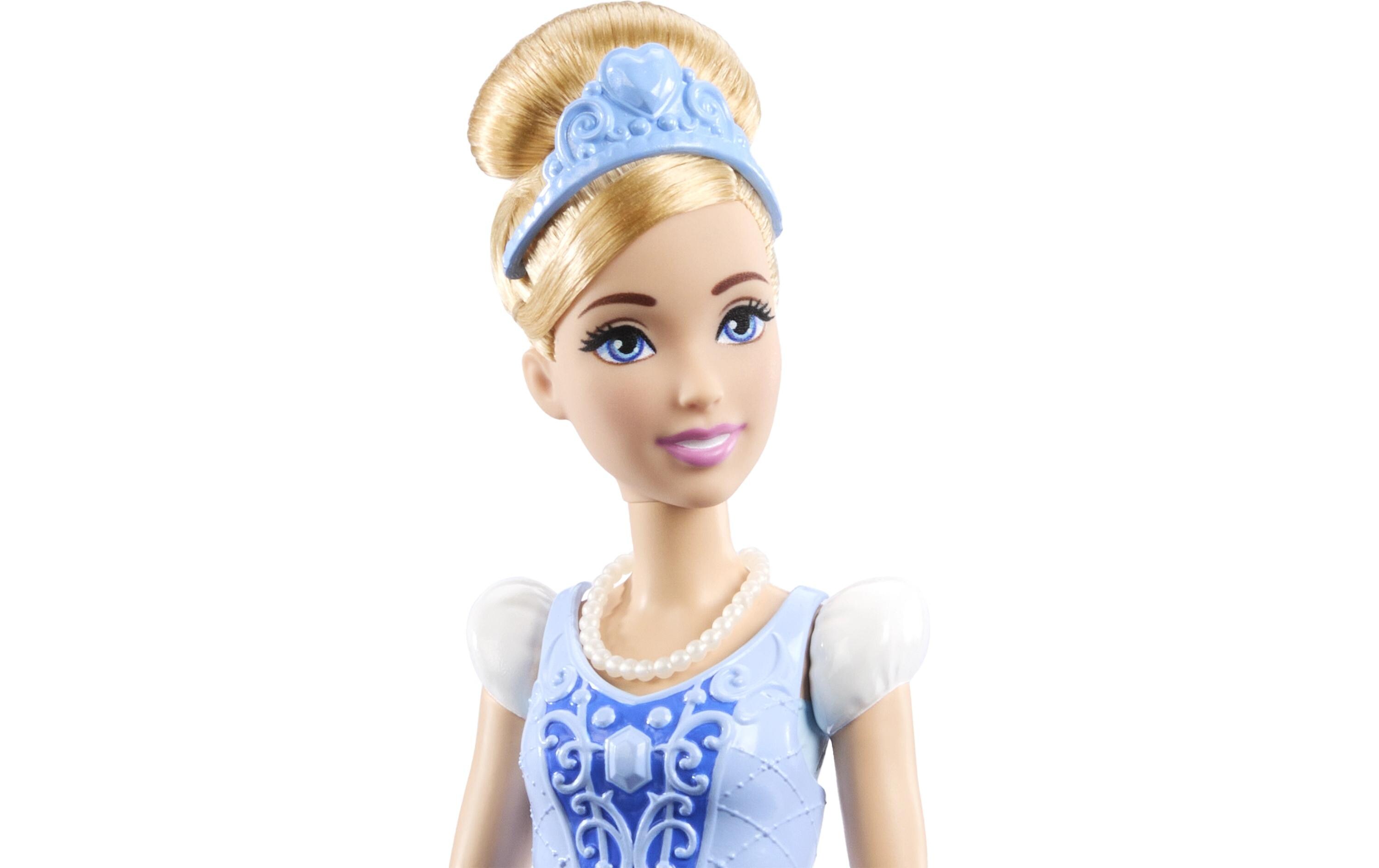 Spielset 2-in-1-Geschichten Cinderella-ModepuppePuppe mit 2 Oberteilen zum Anklipsen, 2 Röcken und 9 Accessoires