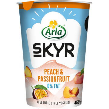 Arla Skyr Peach & Passionfruit 0% vet 450g