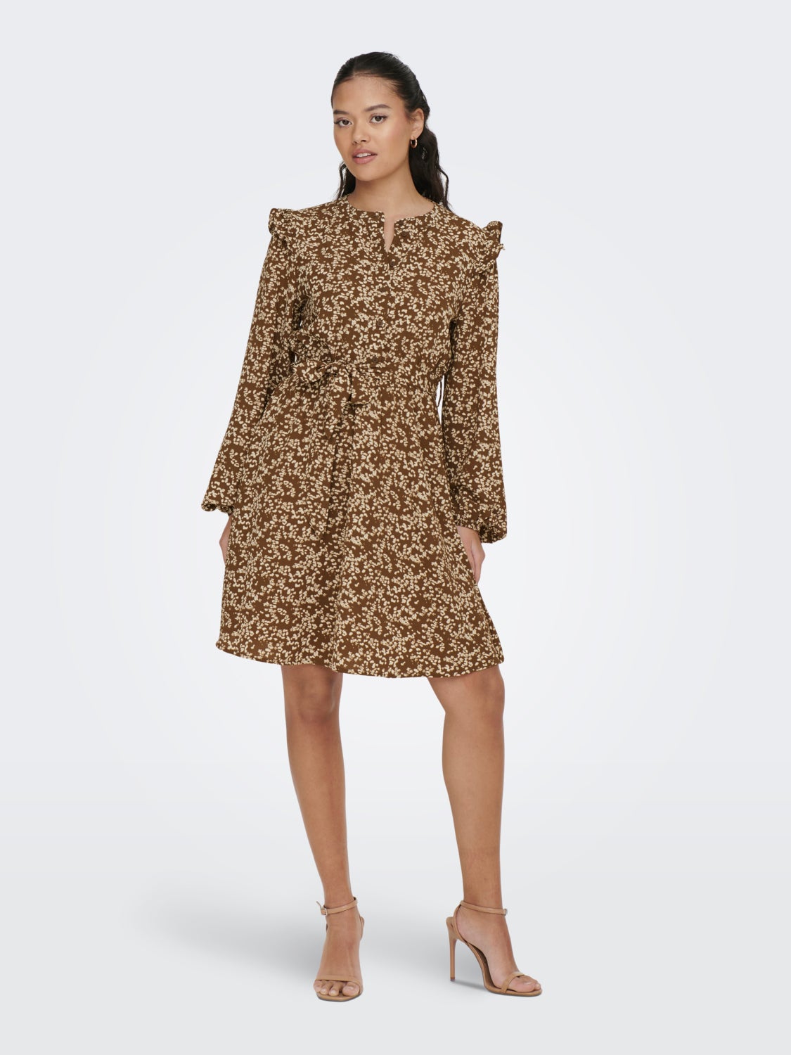 JDYJULIA Kurzes Kleid Toffee