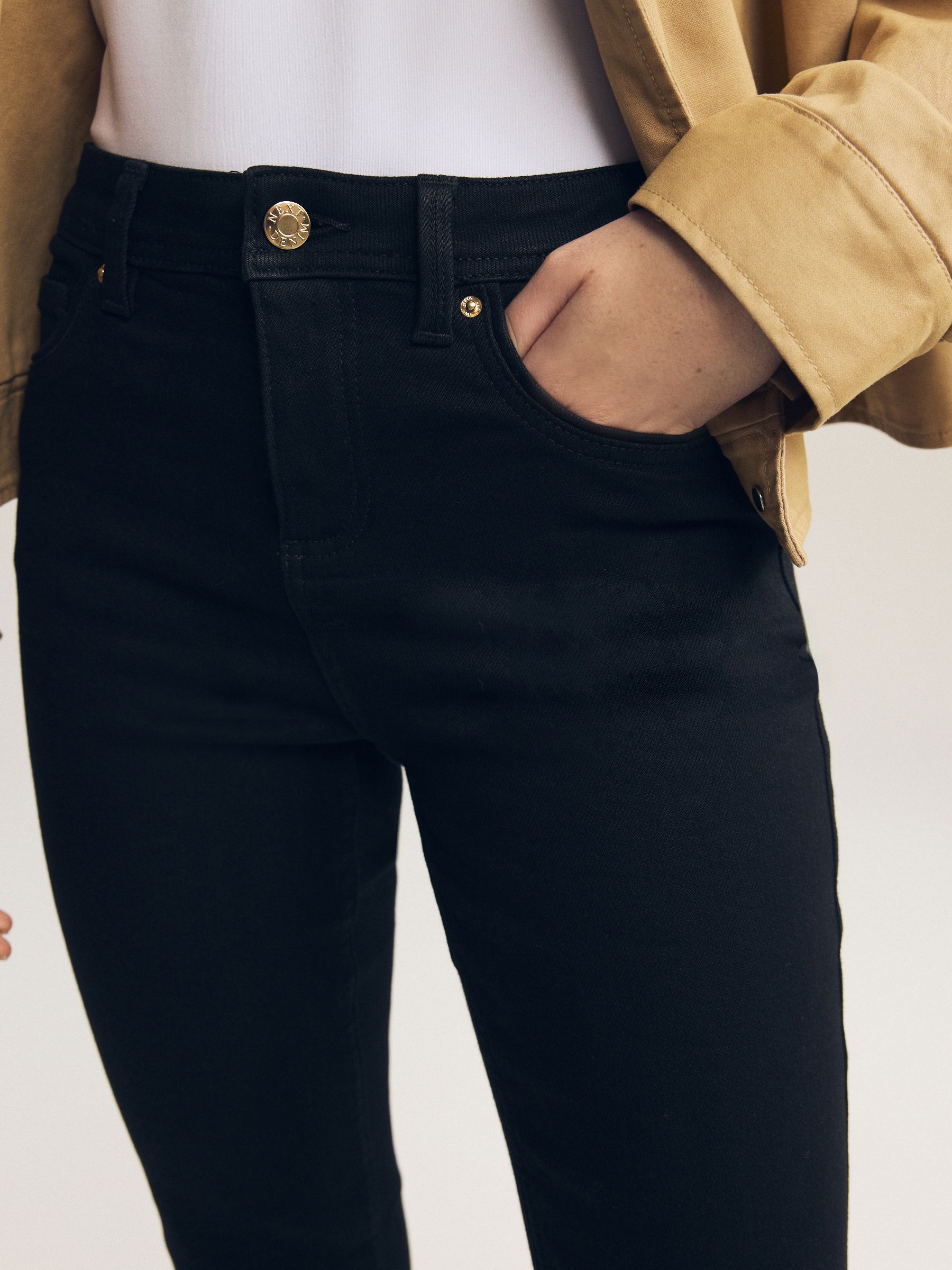 Zwart - Superzachte bootcut-jeans
