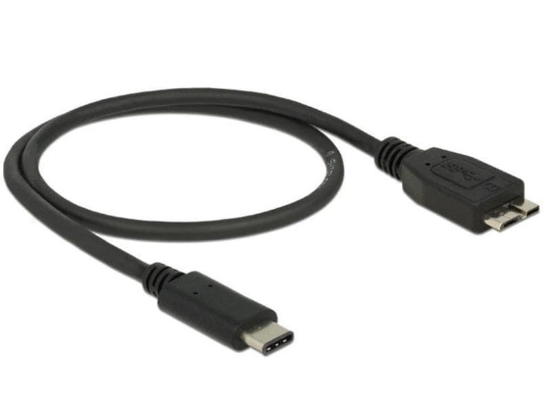Delock USB 3.1-Kabel  USB C - Micro-USB B 0.5 m USB 3.1 Typ-C Stecker zu USB Typ Micro-B Stecker