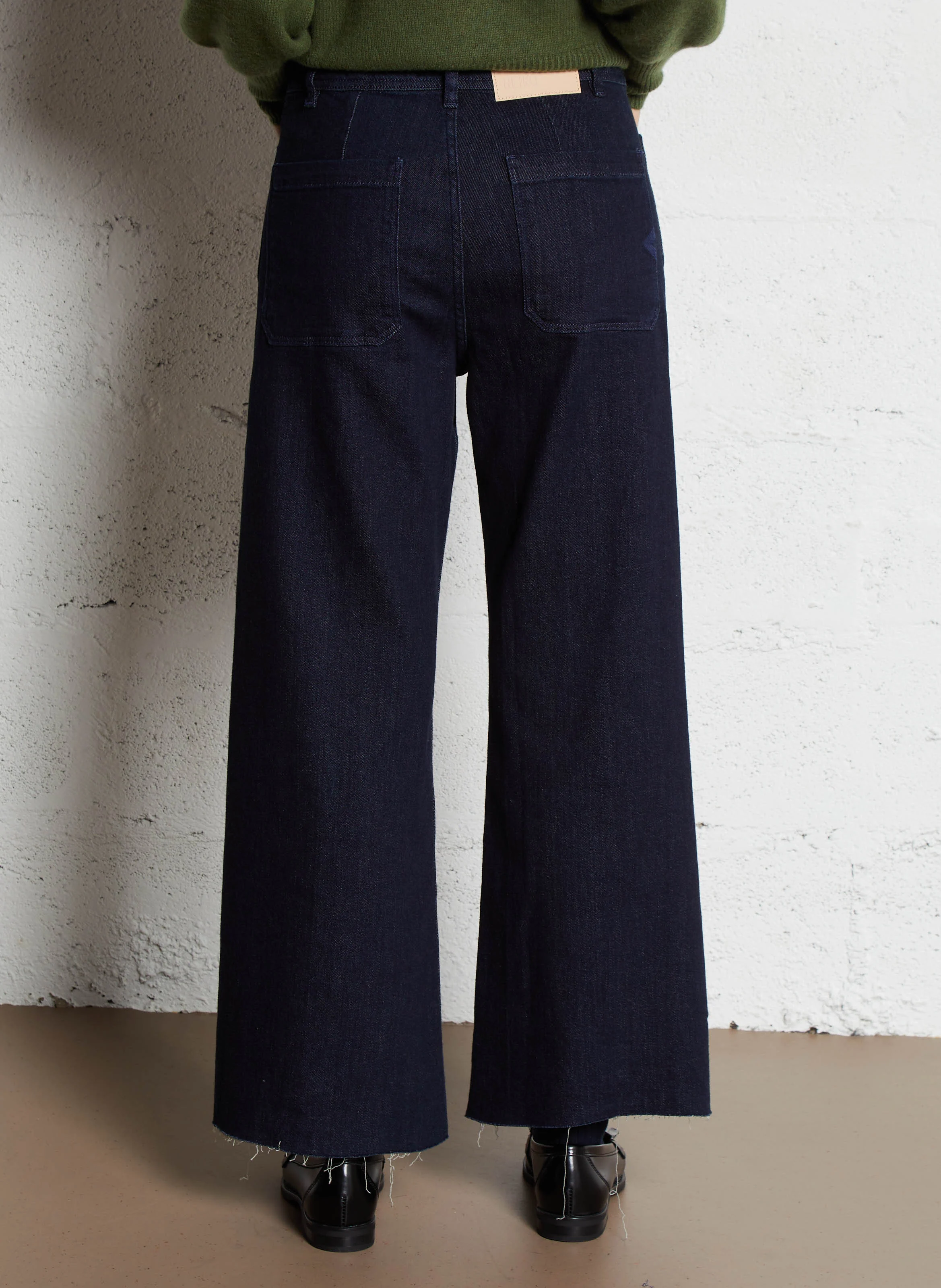 GIGI - Jean boot-cut en coton mélangé | Bleu