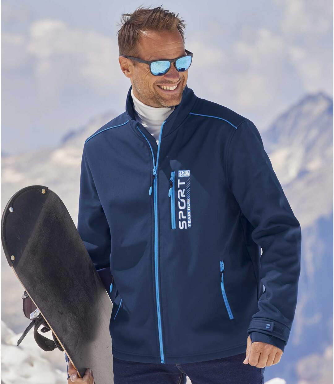 Blouson Softshell Doublé Micropolaire Sport Team