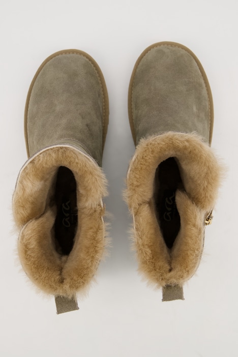 Ara Lammfell-Boots, Zipper, kuschelweich, leicht