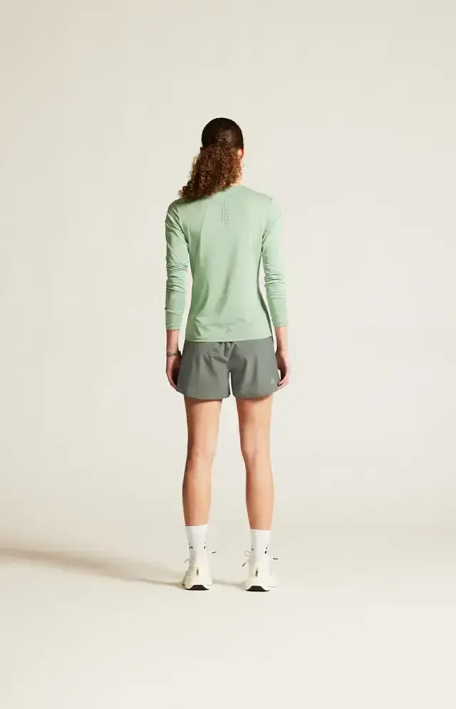 Craft ADV Essence 2 Hardloopshirt Lange Mouwen Groen/Blauw Dames