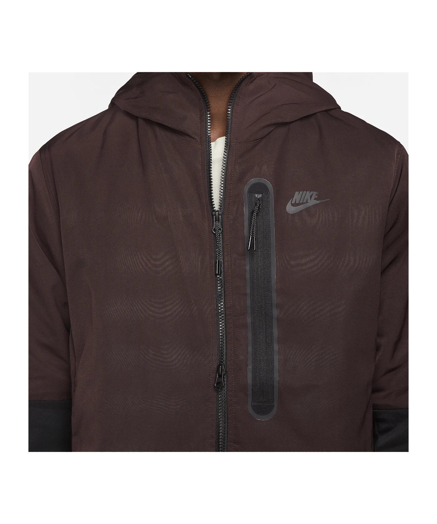 Nike Woven Kapuzenjacke Braun Schwarz F203