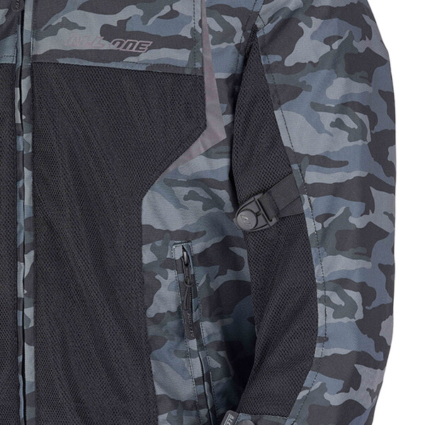 All One - Blouson Track Mesh Camo Camouflage Gris
