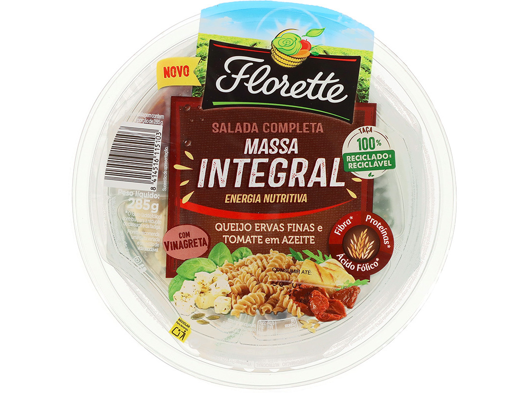SALADA MASSA INTEGRAL FLORETTE 285G